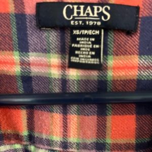 Chaps flannel dress/long shirt